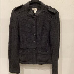 Chic Black Button-Up Jacket